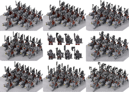 LOTR Mounted Gundabad Orcs Infantry Collection 22 Minifigure Blocks - $16.68+