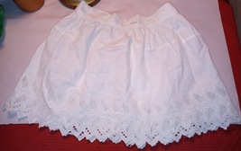 Vintage cotton Underslip/skirt with buttonholes to attach - £11.85 GBP