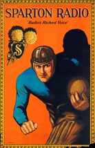 Archive Cinema 'Sparton Football Radio Network' Poster --11" x 17" Sport... - $14.95