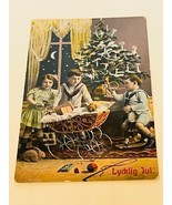 Postcard vtg antique ephemera Post Card Christmas Germany Lycklig Jul Bo... - £15.55 GBP