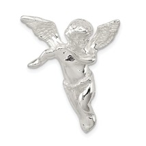 Sterling Silver Guardian Angel Pendant Charm Jewelry 32mm x 24mm - £19.19 GBP