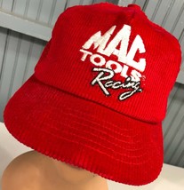 Mac Tools VTG Red Corduroy Snapback Baseball Cap Hat Swingster Made USA - $21.11