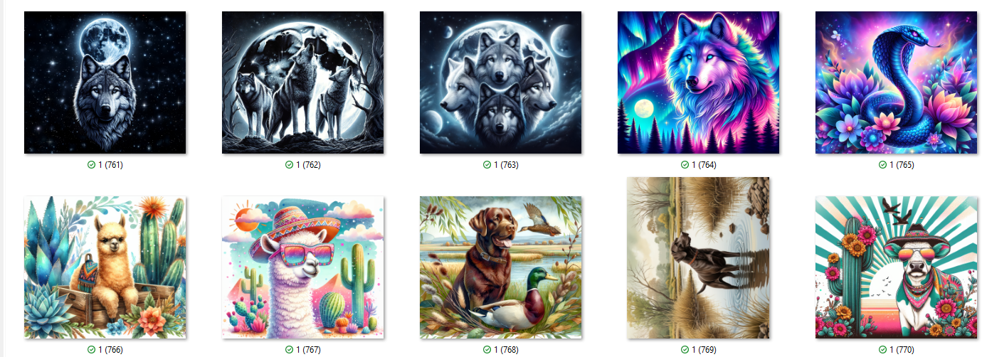 ANIMAL Sublimation Ready To Press Transfer Prints Bundle Of 10 Transfer Desig Item image 8