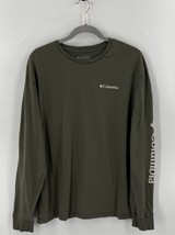 Columbia Mens T Shirt Size XL Olive Green Long Sleeve Graphic Cotton Tee - €23,87 EUR Columbia Mens T Shirt Size XL Olive Green Long Sleeve Graphic Cotton Tee - €23,87 EUR
