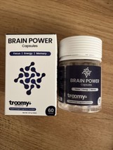 Brain Power w Lion&#39;s Mane Cordyceps Natural Caffeine +.. 60 Capsules -2 ... - £25.36 GBP