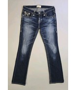 Big Star Liv Boot Low Rise Womens Blue Denim Jeans Size 28L 30x33 Distre... - $28.06
