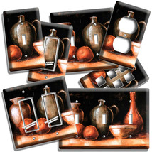 WESTERN COUNTRY RUSTIC POTTERY WINE JUG LIGHT SWITCH OUTLET PLATES KITCH... - €11,57 EUR+