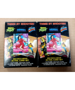 2 PACKS - THREE BY SHOOTER FOIL CARD BOX Warriors Plasm DARK DOMINION Go... - £15.66 GBP