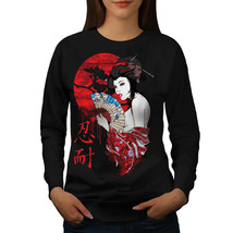Wellcoda Japanese Seducer Womens Sweatshirt, Mystic Casual Pullover Jumper - $28.91+