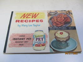 1955 New Recipes Using Instant Pet Dry Milk By Maary Lee Taylor Advertising Book - £7.83 GBP