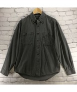 Dri-Duck Shirt Mens Sz S Small Gray Long Sleeve Button Up  - £12.46 GBP