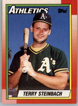 1990 Topps 145 Terry Steinbach  Oakland Athletics - $0.99