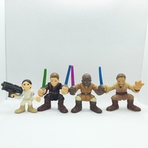 Star Wars Galactic Heroes Lot of 4 by Hasbro including Obi-Wan, Mace, An... - $22.19 CAD