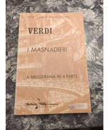 Verdi I Masnadieri Vocal Score Kalmus Belwin Mills - €11,88 EUR
