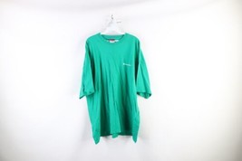 Vintage 90s Champion Mens 3XL Distressed Spell Out Short Sleeve T-Shirt Green - £23.49 GBP