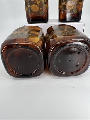 ANTIQUE GARRETT SNUFF TRADEMARK BOTTLES AMBER GLASS 1870 TO 1900 Vintage Decals Item image 6