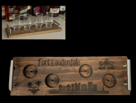 Fort Lauderdale Flight Board Barware Bar Accessories Skylines Gift Bar D... - $38.99