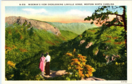 Wisemans View Overlooking Linville Gorge Western North Carolina Postcard - £4.04 GBP