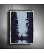 In the mist of the city. Fine art print. A woman roaming in the city art... - £15.63 GBP+