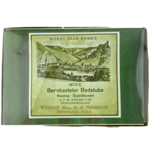 Wine Label Blank Notecards Mosel-Saar-Ruwer 1972 Bernkasteler Badstube Riesling - £13.10 GBP