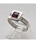 SILPADA VINTAGE DAINTY 925 STERLING SILVER NATURAL GARNET RING SIZE 6 - $58.41