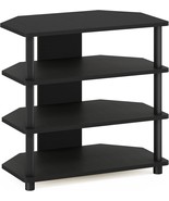 Furinno Turn-N-Tube Easy Assembly 4-Tier Small Entertainment, Blackwood. - $48.94