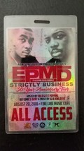 EPMD - ORIGINAL STRICTLY BUSINESS AUGUST 20, 2016 SHOW LAMINATE BACKSTAG... - $40.00