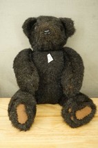 Vintage Black Teddy Bear Plush Toy A Friend For You From Sue Bay City Or... - $37.86
