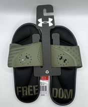 Under Armour Ignite Freedom Slide Sandals Black/Marine 3023336 002 Size 7 NWT - £25.89 GBP