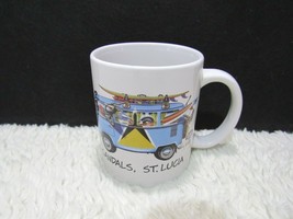 2003 Surf Road Trip Sandals St. Lucia Ceramic Photo Mug, Allen Lewis Inc., NEW - £4.88 GBP