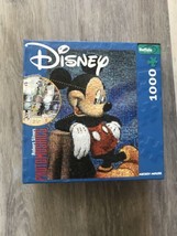 Disney Photomosaics Puzzle Mickey Mouse 1000 Piece Rob Silvers Jigsaw Po... - $9.85