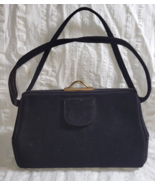 Original JANA Black Suede Handbag  Evening or Everyday Purse 1960s, - £29.31 GBP