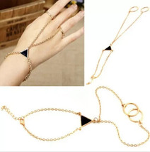 Sexy Women Bracelet Bangle Finger Ring Harness Hand Chain Jewellery - $13.98