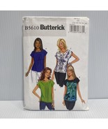 Pattern Misses Easy Tops Front Variations Size 10-16  Butterick B5610 - $4.98