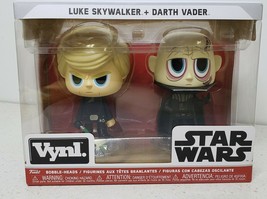 Funko Vynl: Set of 2 - Luke Skywalker &amp; Darth Vader Star Wars Bobble Heads - £22.98 GBP