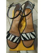 UNISA Size 7.5 Zebra Margot Print Wedge NIB - $29.69