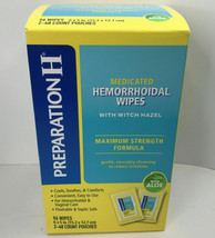 Preparation H Flushable Medicated Hemorrhoid Wipes, (2 x 48 Count, 96 Count)..+ - £39.55 GBP