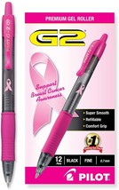 A Dozen Box Of Pilot G2 Premium Pink Ribbon Retractable Gel, Pack (31332). - £31.94 GBP