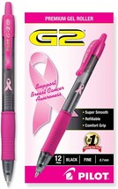 A Dozen Box Of Pilot G2 Premium Pink Ribbon Retractable Gel, Pack (31332). - $36.92