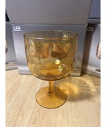 LSA Dapple Wine Glass In Sun Amber 325 Ml Set Of 2 Glasses BNIB - £39.30 GBP