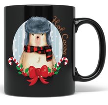 PixiDoodle Christmas Bear Coffee Mug - Stuffed Teddy Bear Kids Christmas Hot Coc - £20.71 GBP+