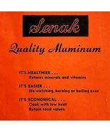 Senak Company Quality Aluminum Ware 1947 Recipe Booklet Advertisement Pr... - $367.78 MXN