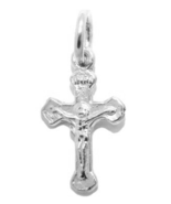 Cross with Christ .925 Sterling Silver Pendant Charm - $24.00
