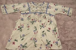 womens vintage Cachet floral sleepwear house dress USA Medium - £35.08 GBP