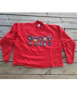 Vintage Guess Sweater Size Large Single Stitch Red 80s Sweatshirt USA Wo... - €25,75 EUR