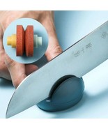 Mini Knife Sharpener Portable Diamond Whetstone Kitchen Sharpening Tool ... - £3.09 GBP