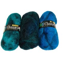 3 Skeins HAYFIELD Changes Luxury Mohair Blend yarn  Soft 3 Shades Blue Greens - £23.21 GBP