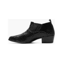 Stacy Adams Sandoval Cuban Heel Boot Croco print Black 25666-001 image 5