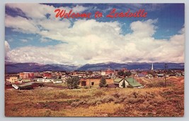 Leadville Colorado Welcome To Leadville Scenic View 1970s Vintage Postcard - $14.45