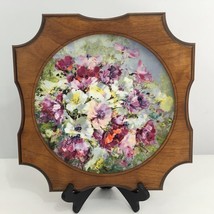 Royal Doulton &quot;Hahn Vidal Spring Harmony&quot; Wooden Framed Collector&#39;s China (1975) - $33.82